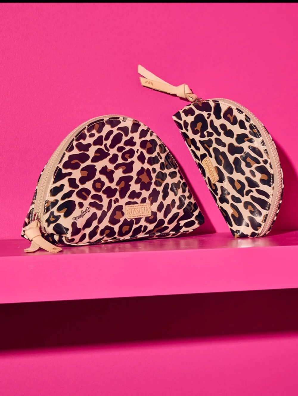 Consuela Blue Jag Medium Cosmetic Case
